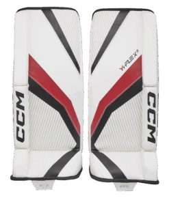 CCM YTFLEX 3 Youth Goalie Pads -Ccm GPYFX3 WHTBKRD 01