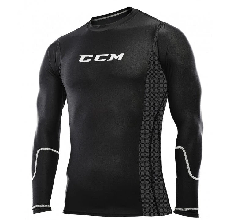 CCM Pro 360 Compression Long-Sleeve Mens Top *New* 3 CCM Pro 360 Compression Long-Sleeve Mens Top *New*